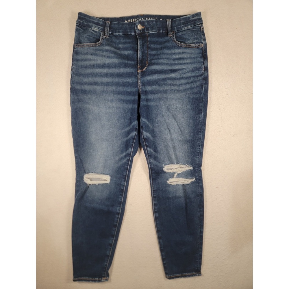 American Eagle Forever Soft stretch jeans: Curvy  Hi-Rise jegging Womens 18 Reg‎
